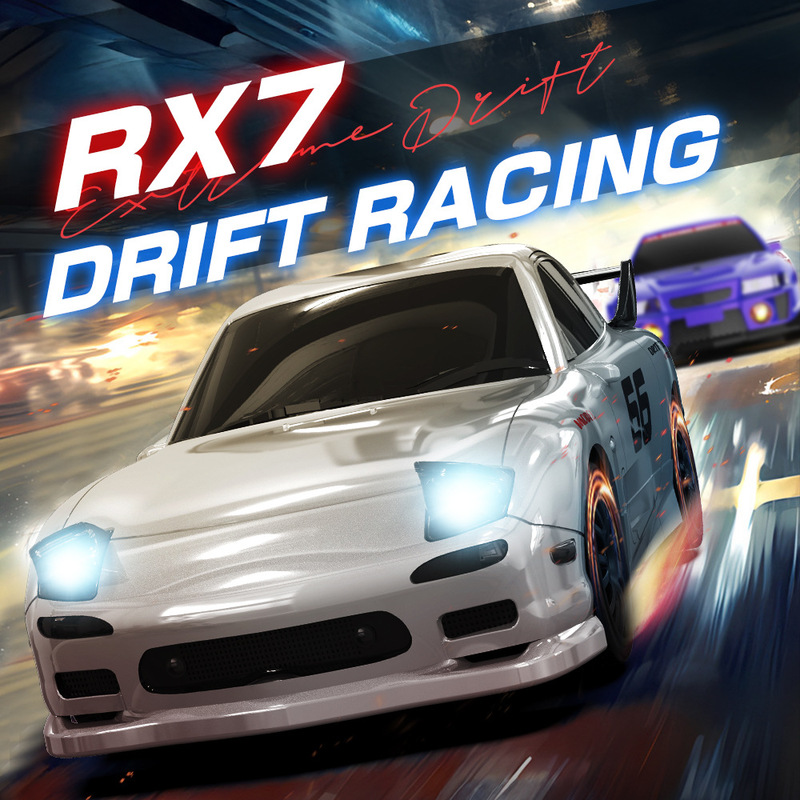 Rc Drift Car 1 24 Scale 4Wd - Радиоуправляемая дрифт-машина 1:24, 4WD RX7, 2.4G,