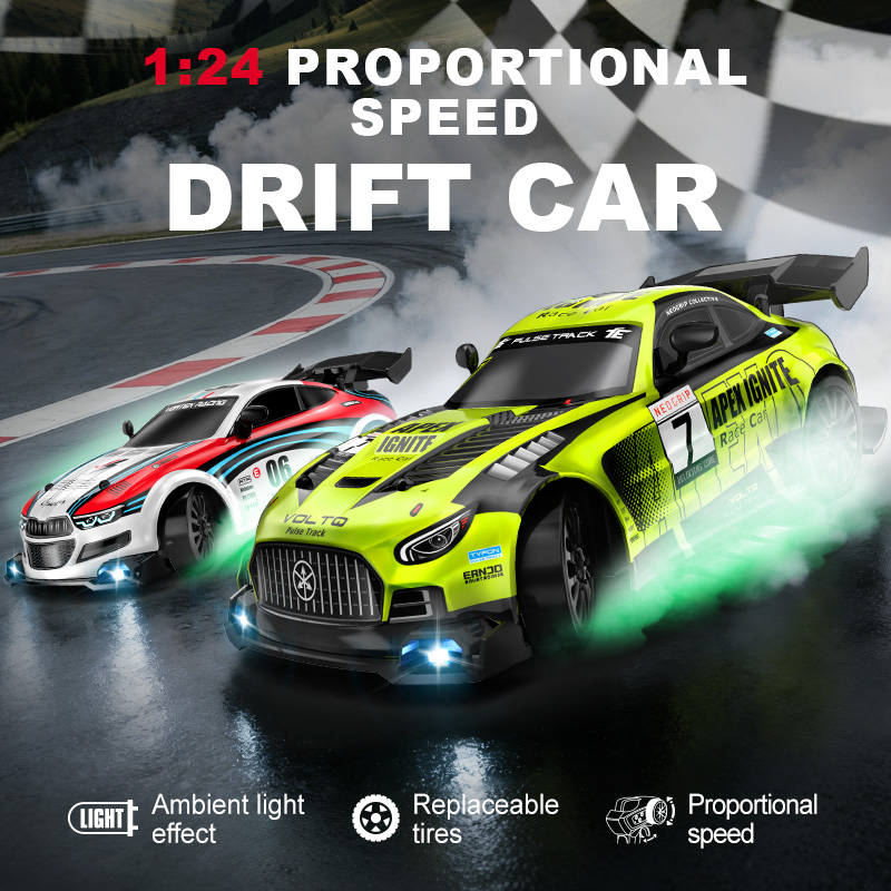 Rc Drift Car 1 24 Scale 4Wd - Радиоуправляемая дрифт-машина 4WD в масштабе 1:24,