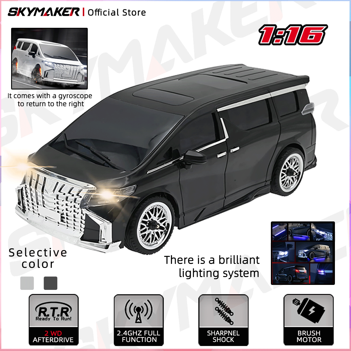 Rc Drift Car 1 24 Scale 4Wd - Радиоуправляемая дрифт-машинка MN68 в масштабе 1:16,