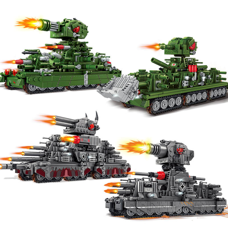 Lego Compatible Military Tank - Танковый мир, мультяшная модель, набор строительных