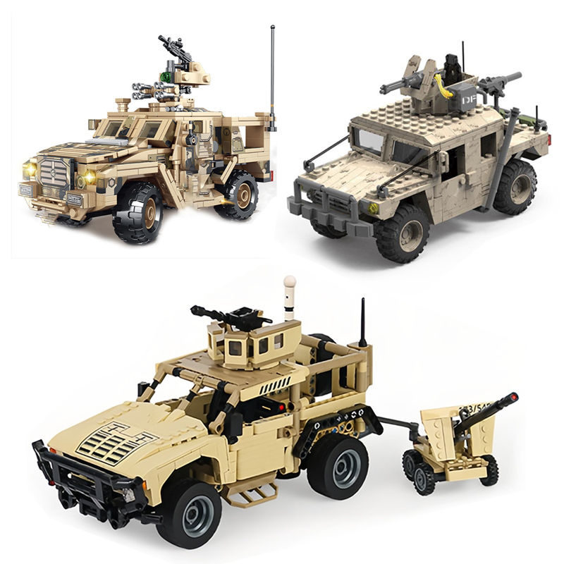 Lego Compatible Military Tank - Конструктор MOC военный Hummer, бронированный автомобиль