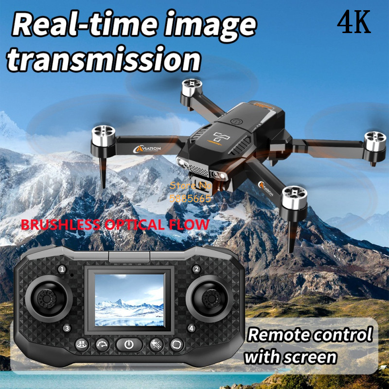Fpv Brushless Rc Drone 4K - 4K двойная камера с оптическим потоком,
