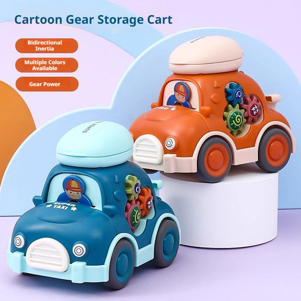 Educational Toys - Мультяшная мини-машинка с инерционным механизмом, развивающие