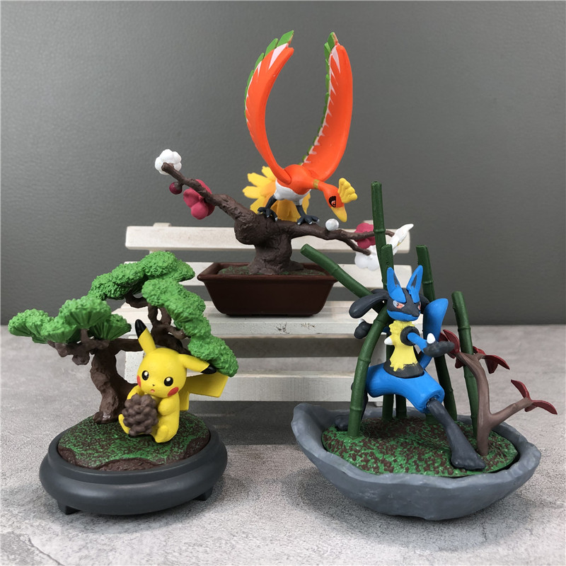 Anime Action Figure Blind Box - Коллекционная серия ReMent Pokemon Bonsai: Слепая