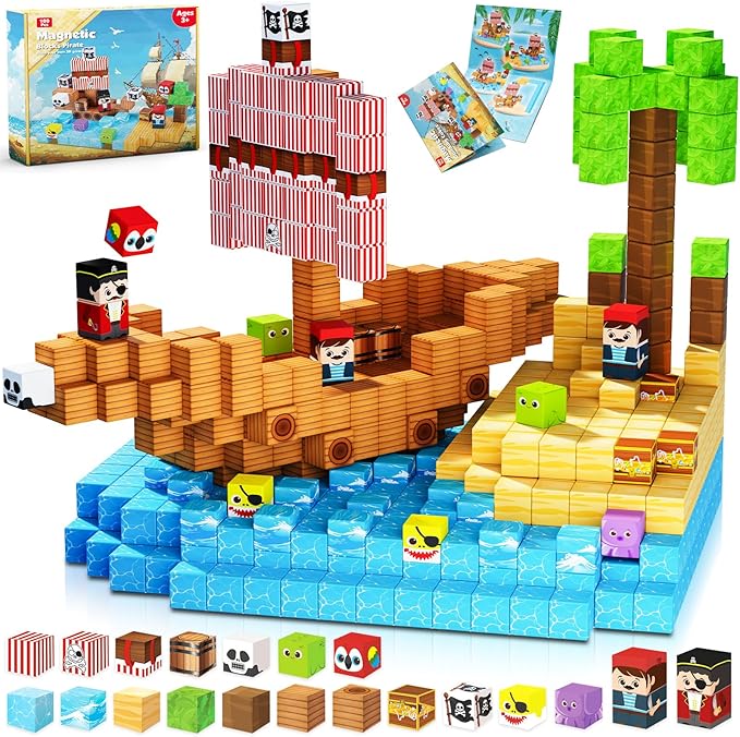 Magnetic Building Tiles Set 100Pcs - Магнитные блоки-100 шт. набор World Magnet