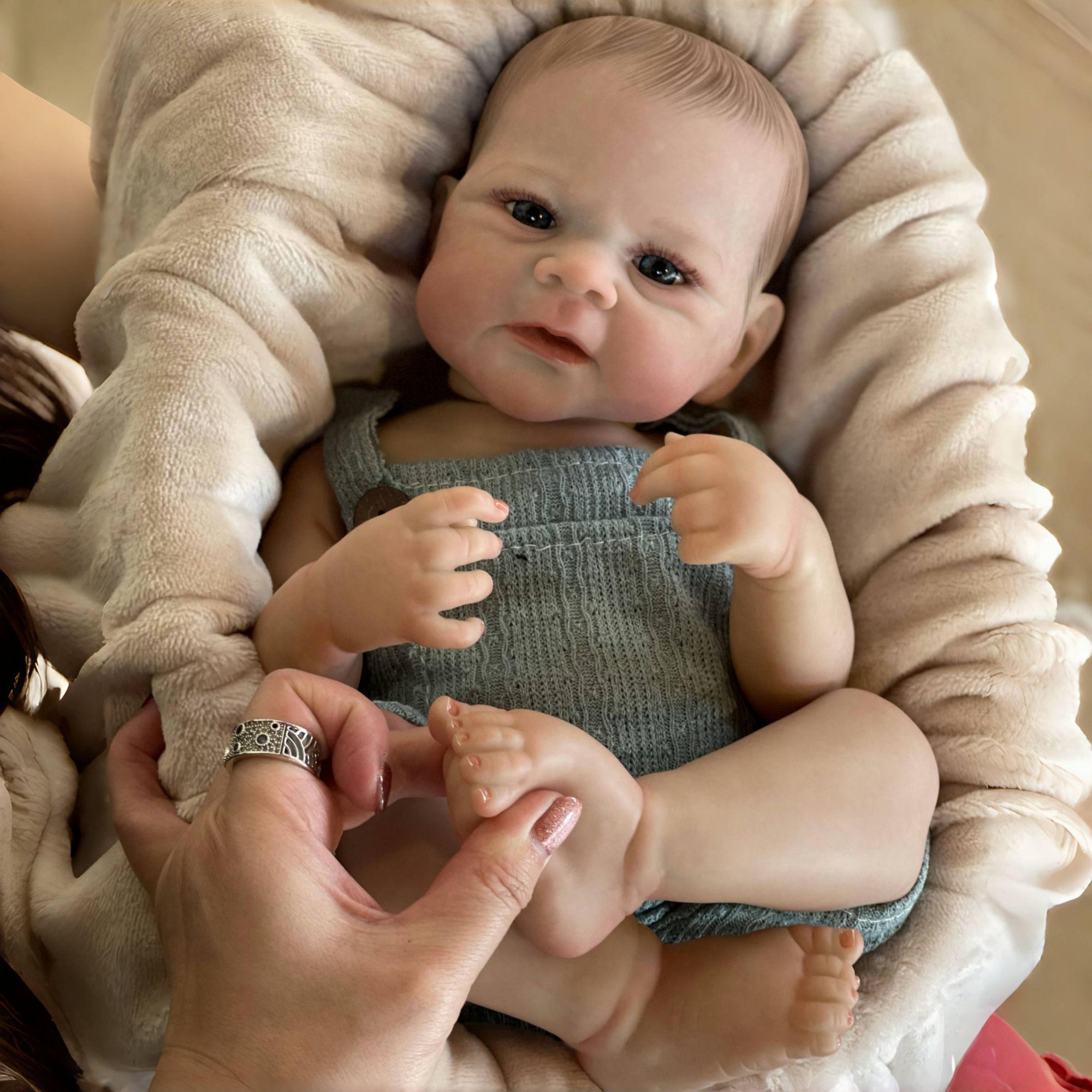 Reborn Baby Doll Silicone Realistic - Куклы OtardDolls, 19 дюймов, Элиах, мальчик,