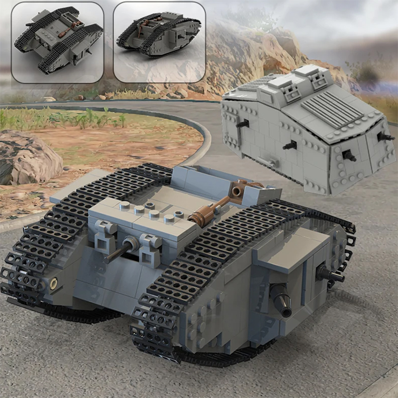 Lego Compatible Military Tank - MOC WW1 Германия Военный боевой танк