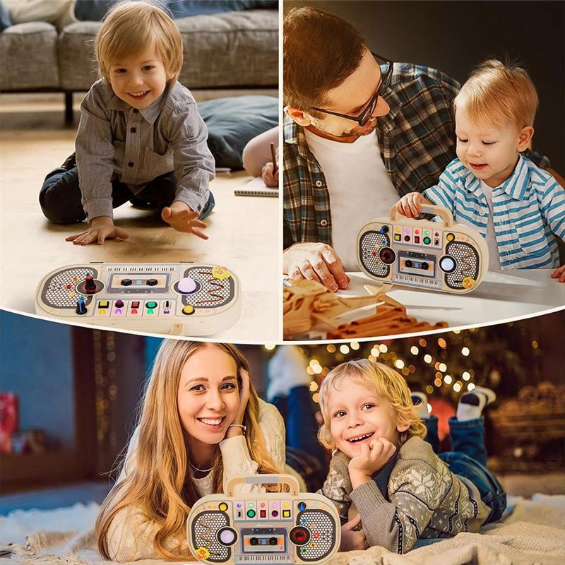 Деревянная развивающая доска М – обзор и цена Montessori Wooden Busy Board Toddler