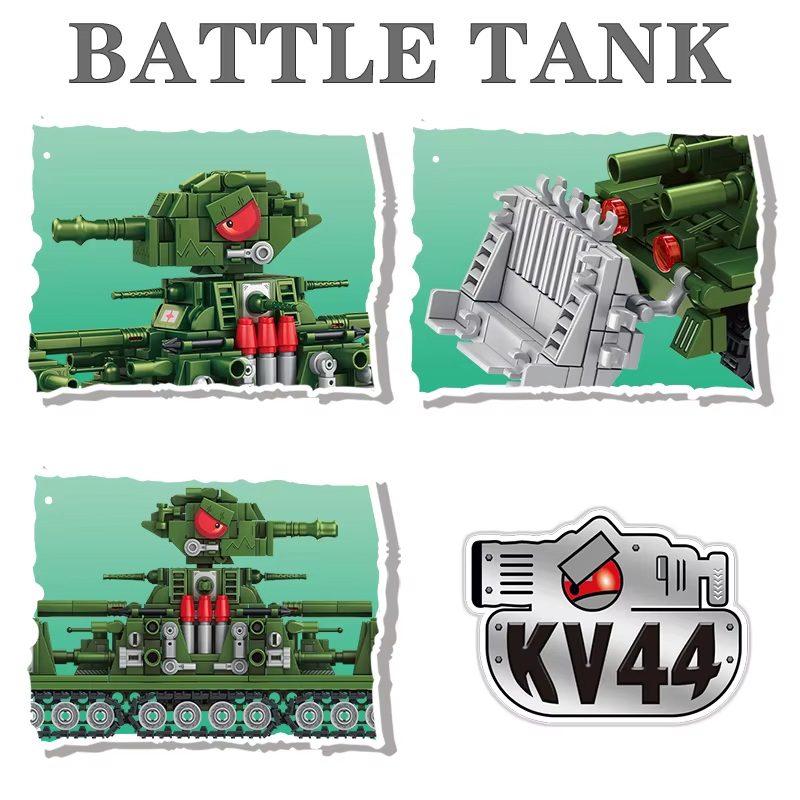 Танковый мир, мультяшная модел – обзор и цена Lego Compatible Military Tank