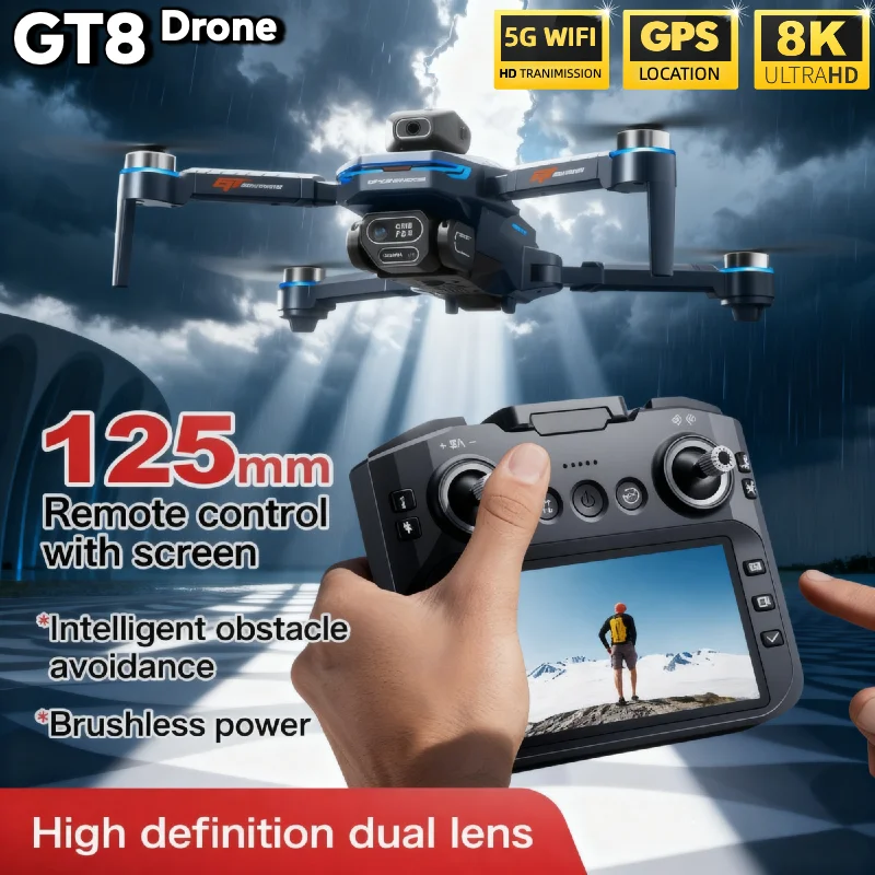 ГОРЯЧИЙ Для LSRC GT8 Дрон 4K П – обзор и цена Fpv Brushless Rc Drone 4K