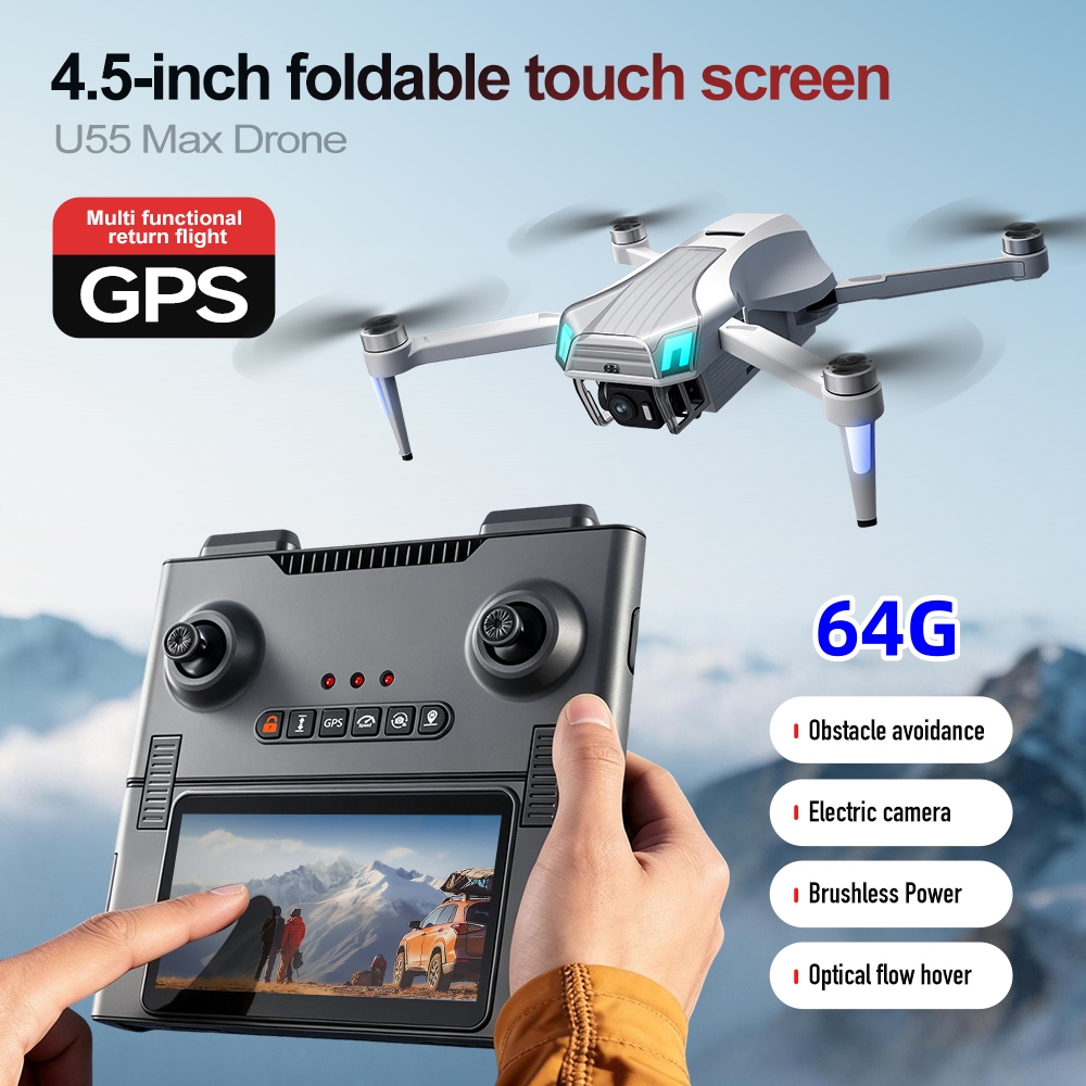 Дрон NCZOBOE U55 с профессиона – обзор и цена Fpv Brushless Rc Drone 4K