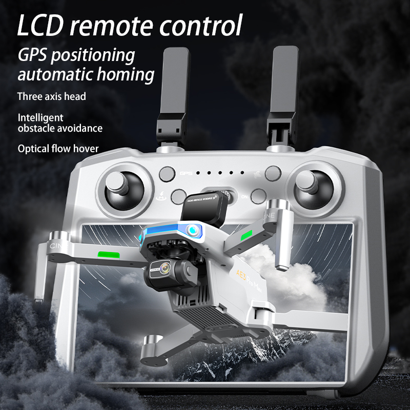 AE3 PRO Max NEW LCD SC GPS Дро – обзор и цена Fpv Brushless Rc Drone 4K