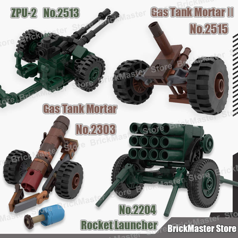 MOC Военная сцена: газовый бак – обзор и цена Lego Compatible Military Tank