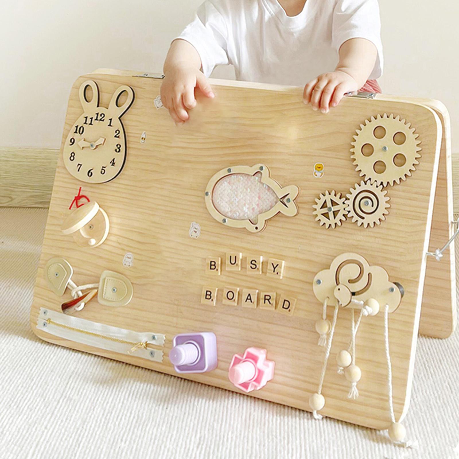 Деревянный развивающий набор М – обзор и цена Montessori Wooden Busy Board Toddler