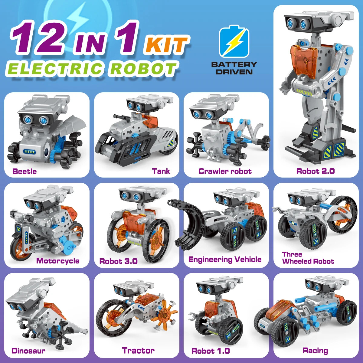 Набор для сборки робота на сол – обзор и цена Stem Solar Robot Kit For Kids