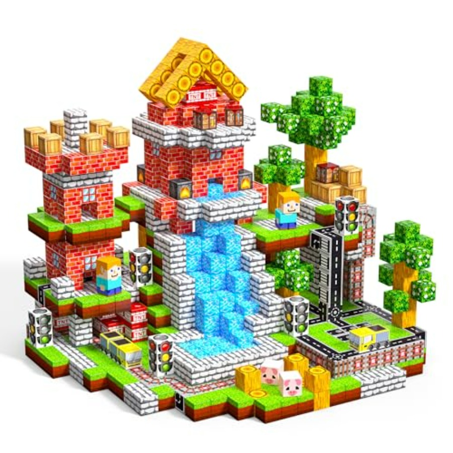 Набор магнитных блоков (100 шт – обзор и цена Magnetic Building Tiles Set 100Pcs
