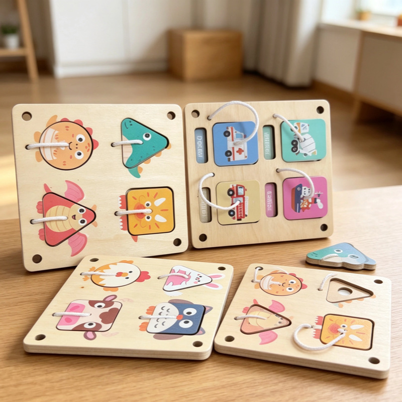 Деревянная развивающая доска М – обзор и цена Montessori Wooden Busy Board Toddler