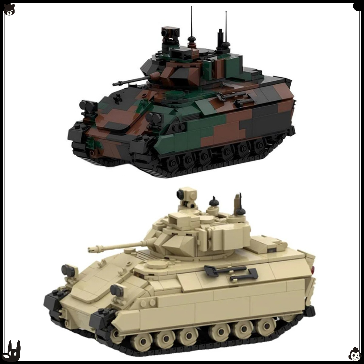 MOC военная серия, гусеничный  – обзор и цена Lego Compatible Military Tank