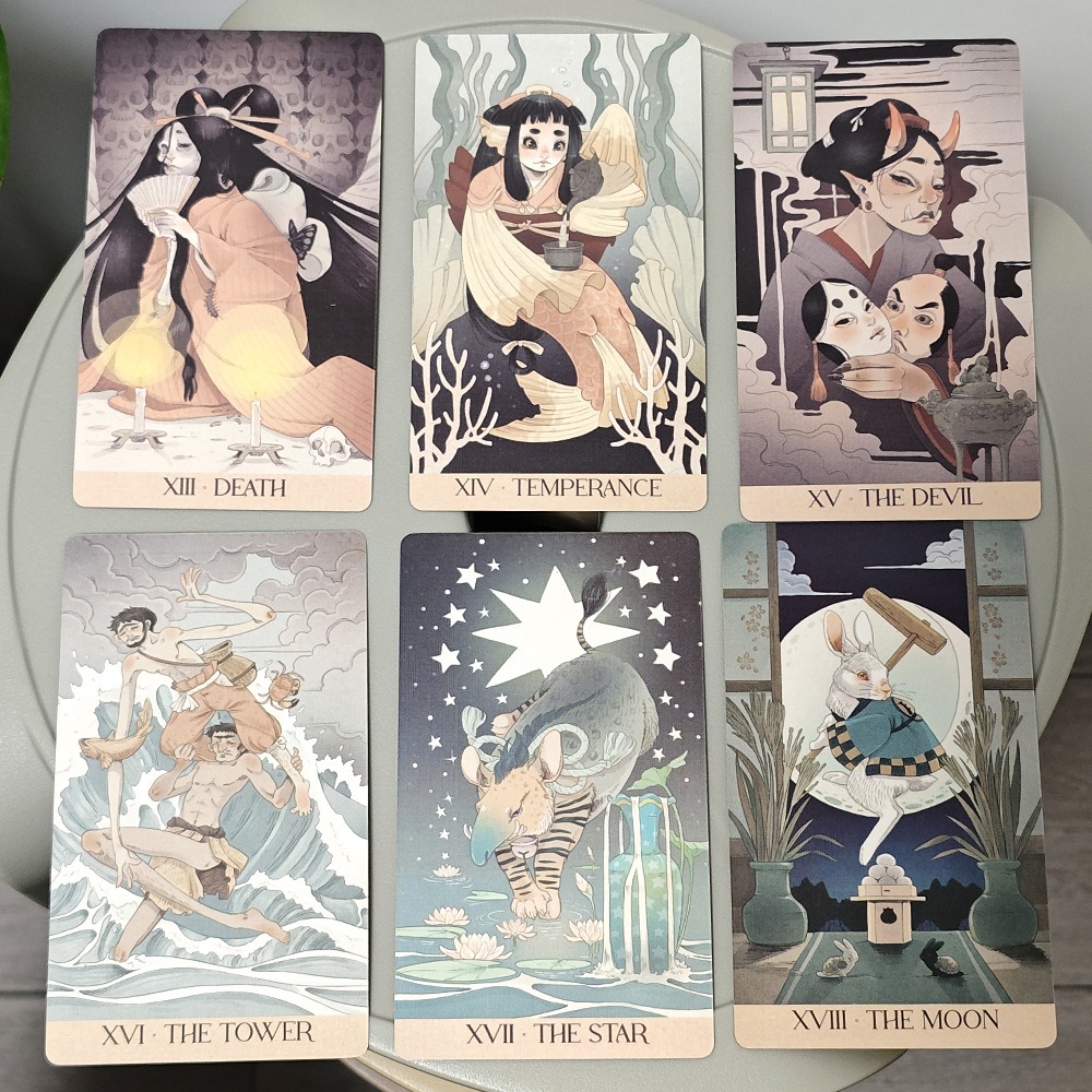 Карты Таро Йокай, 78 шт., япон – обзор и цена Tarot Cards Deck With Guidebook